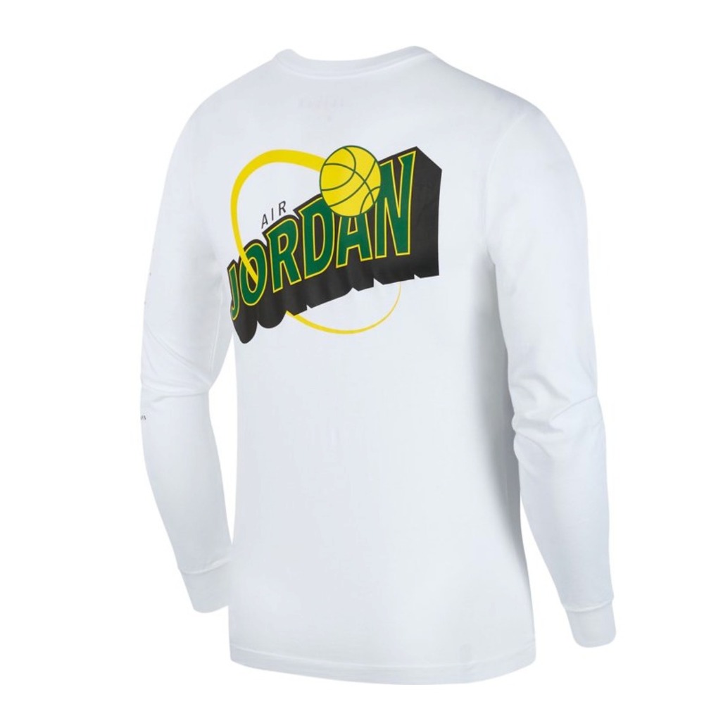 New Jordan Air Jordan 10 Sz Medium Men's Long Sleeve T-Shirt White CT0735-100 - Picture 2 of 5